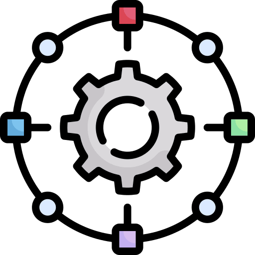 Gear network interface microservices icon