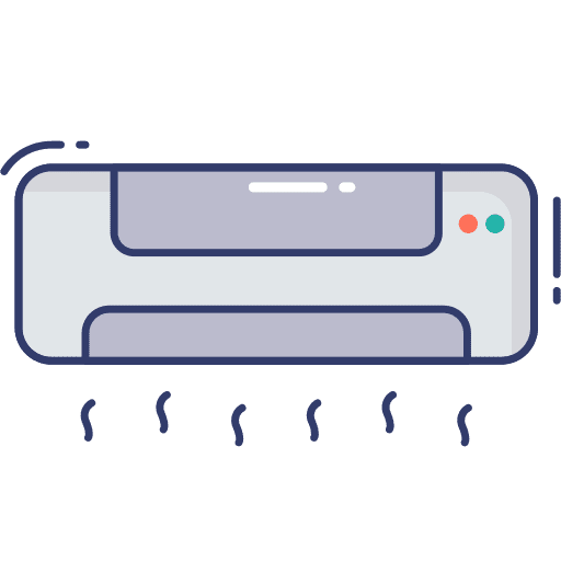 Air conditioner furniture and household air conditioner electronics icon