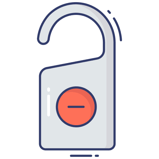 Door hanger door hanger label icon