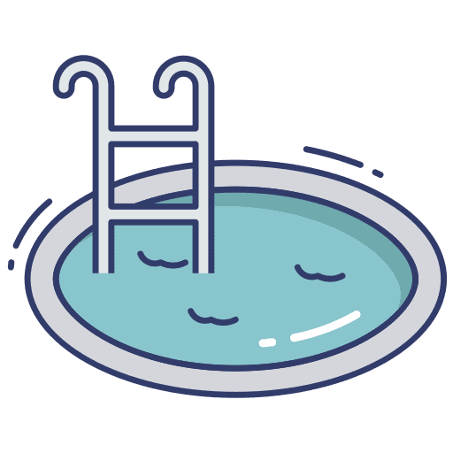 Swimming holidays ladder swimming icon