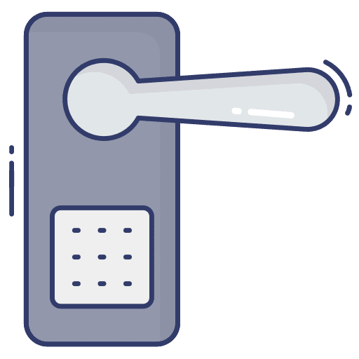 Door lock door lock safety passcode icon