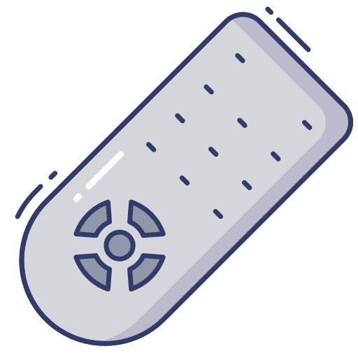 Television electronics controller television icon