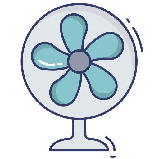 Fan cool fan holidays icon
