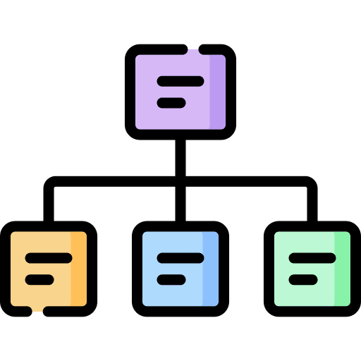 Diagram business and finance marketing tree view icon