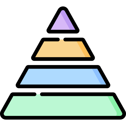 Pyramid pyramid business infographic icon