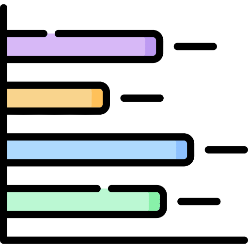 Bar chart charts statistics seo and web icon