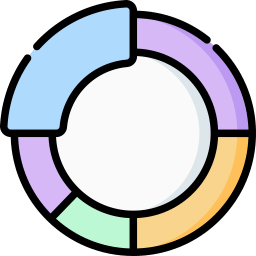 Pie chart business pack graphic chart icon