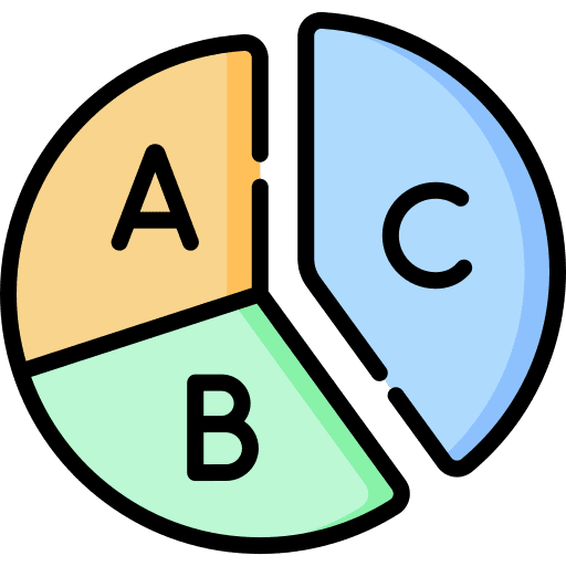 Pie chart stats graphical pie chart icon