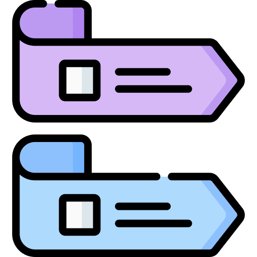 Arrow arrow flow chart icon
