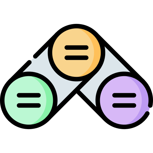 Diagram operating model presentation strategic plan icon