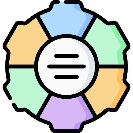 Diagram business and finance diagram flow icon