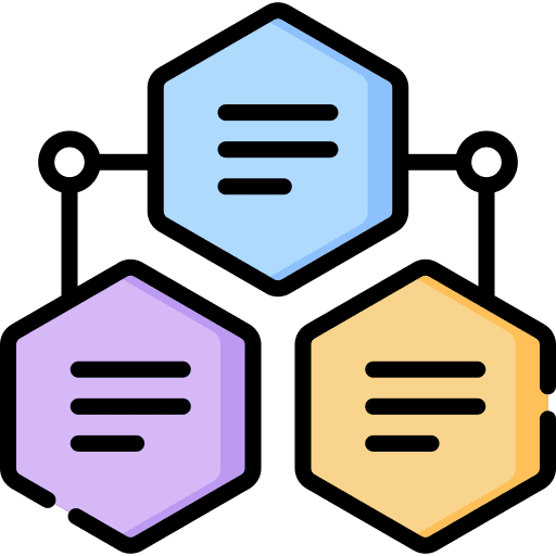 Diagram business and finance strategy flow icon