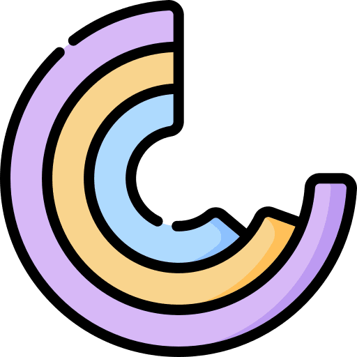 Pie chart business pack graphic marketing icon