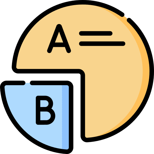 Pie chart stats statistic graphic icon