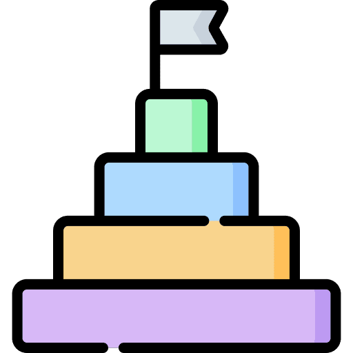 Pyramid pyramid chart infographics statistics icon
