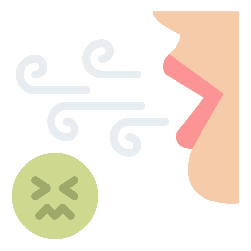 Bad breath mouth dental care bad breath icon