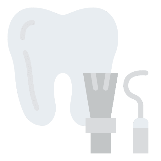 Dental care dentistry scaling mouth icon