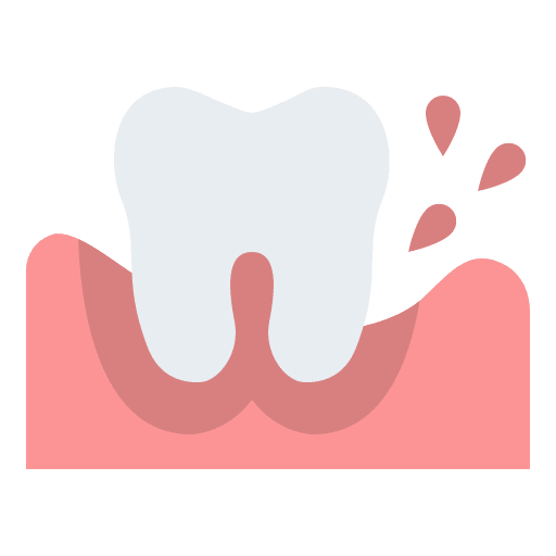 Infection dental gum dentistry icon