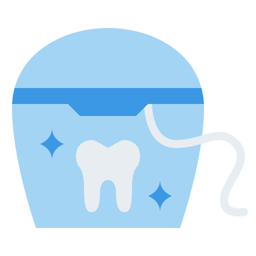 Dental floss dental care healthcare and medical dentist icon