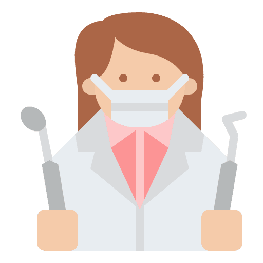 Dentist job face mask dentistry icon