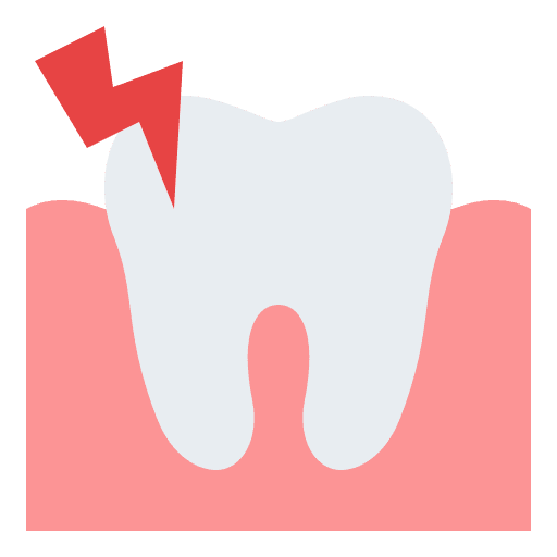 Toothache dental care healthcare and medical dentist icon