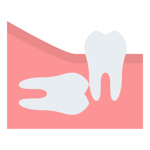 Wisdom tooth tooth dental pain icon