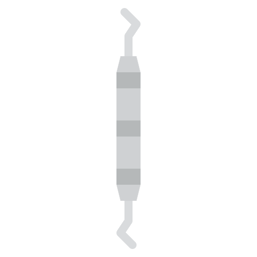 Dental scaler hygiene dentistry dentist tools icon
