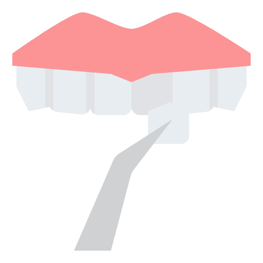 Dental veneer healthcare and medical dentist dental veneer icon