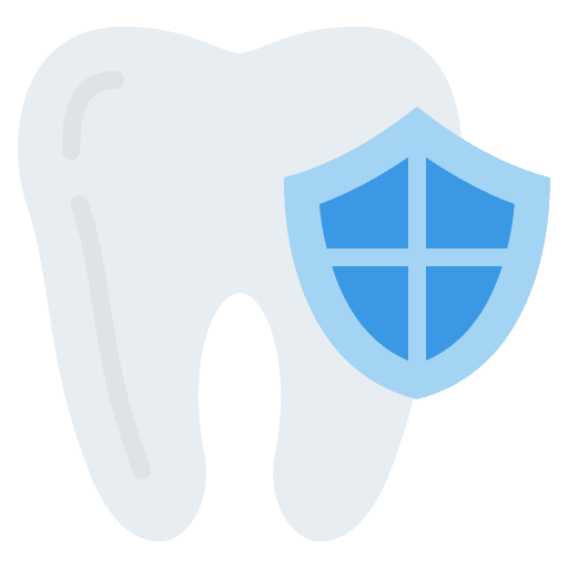 Protection security dentist dental insurance icon
