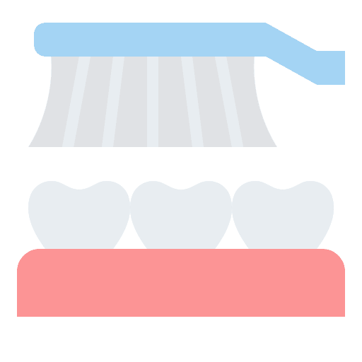 Toothbrushing healthcare and medical dental care tooth brush icon