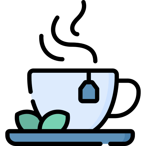 Herbal tea cup organic tea food and restaurant icon