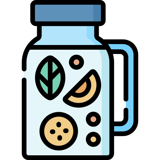 Infused water vitamin jar food and restaurant icon