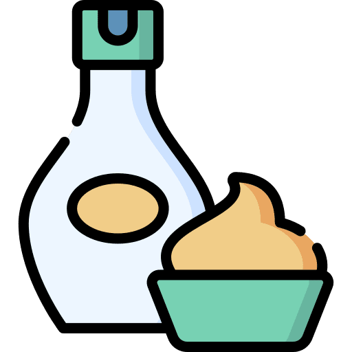Mayonnaise bottle spicy sauce icon