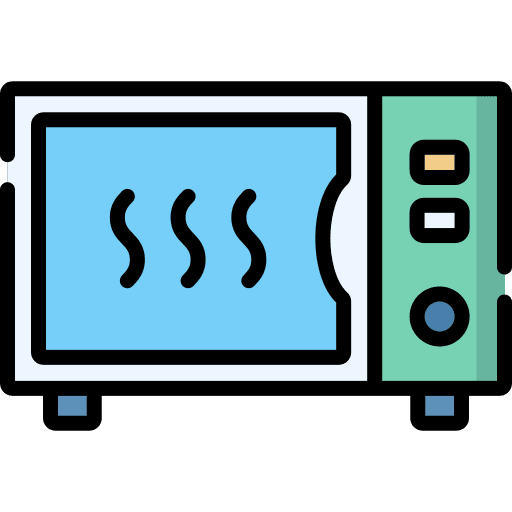 Microwave oven utensil cooking oven icon