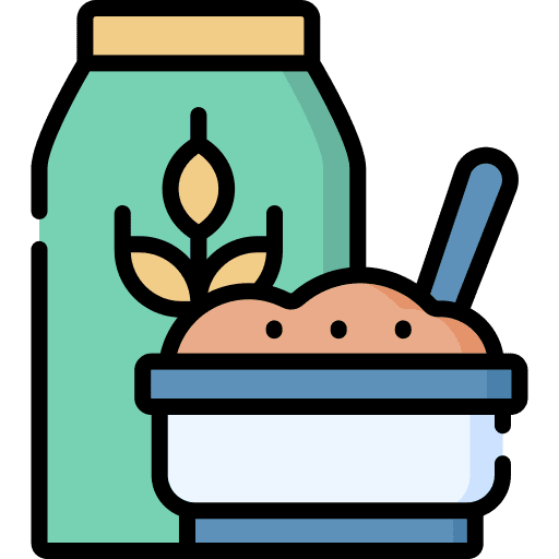 Oatmeal oatmeal semolina box icon
