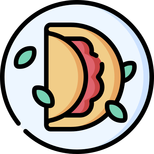 Omelette egg cooking healthy food icon