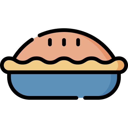 Apple pie dessert food and restaurant sweet food icon