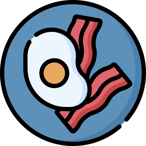Bacon gastronomy food fried icon