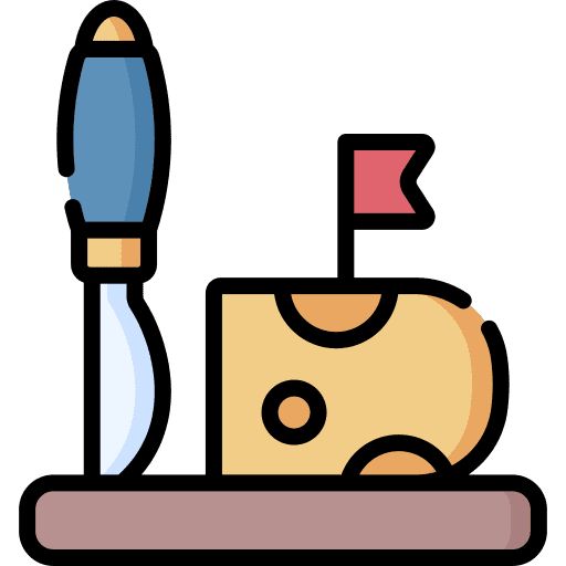 Cheese knife healthy food food and restaurant icon