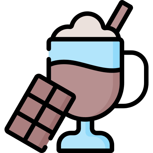 Chocolate hot chocolate cup food and restaurant icon