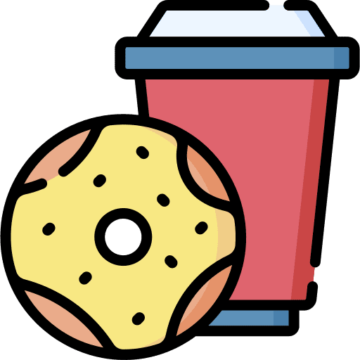 Donut coffee shop hot drink donut icon