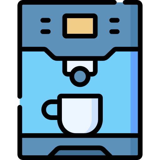 Espresso coffee machine hot coffee mug icon