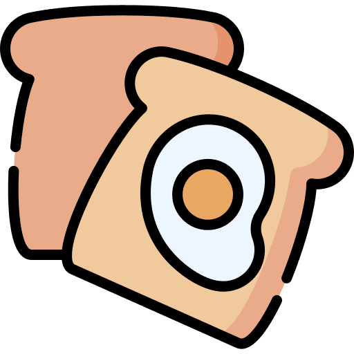 Toast food and restaurant toast breakfast icon