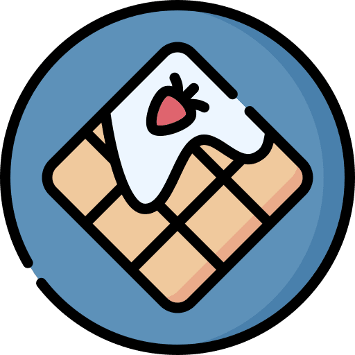 Waffles waffles food food and restaurant icon