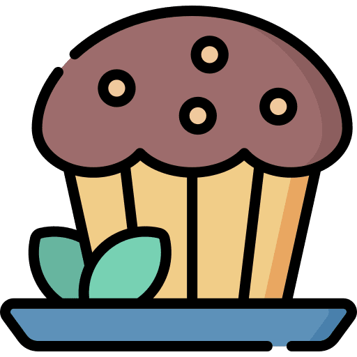 Muffin bakery sweet dessert icon