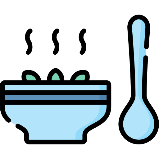 Porridge food and restaurant porridge healthy icon
