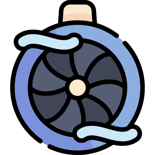 Turbine mechanic airplane turbine icon