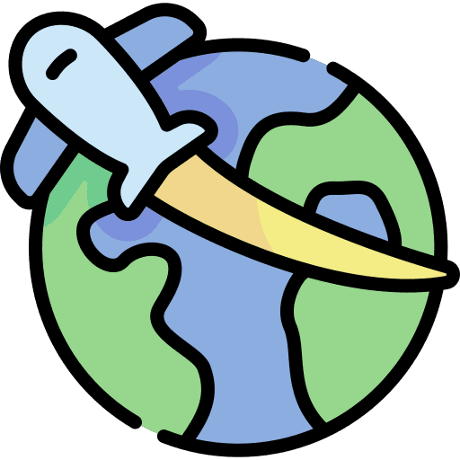 World tour transportation abroad icon