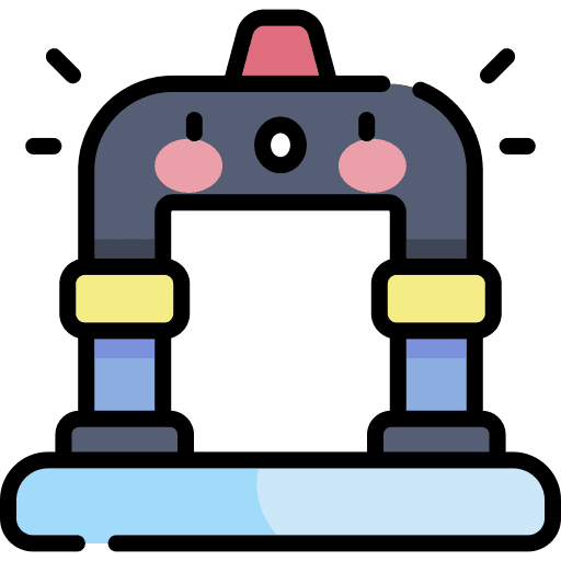 Metal detector control metal detector door icon