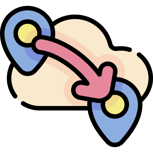 Route start map pointer maps and location icon